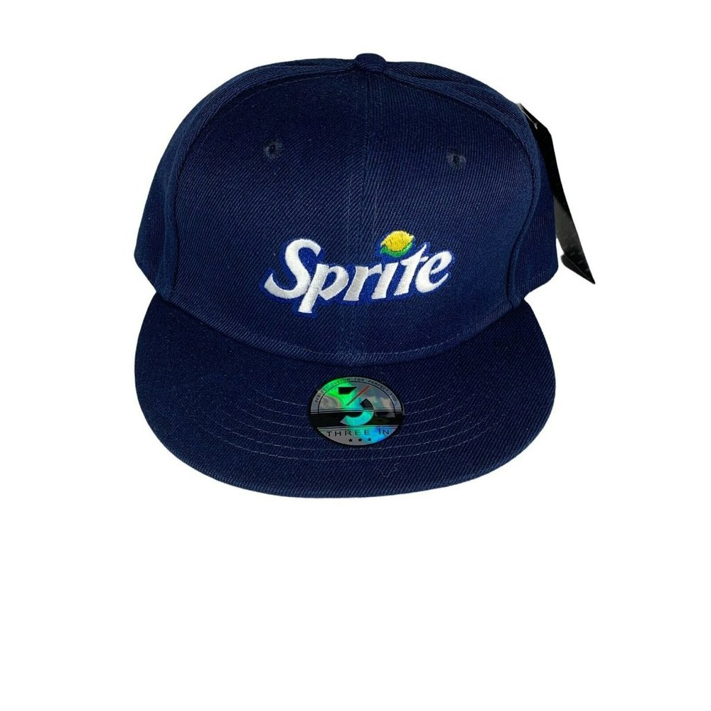 Three In Sprite Adjustable (One Size) (Snapback) Baseball Cap (New With Tags)